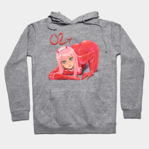 Zero two Hoodie by Danderfull